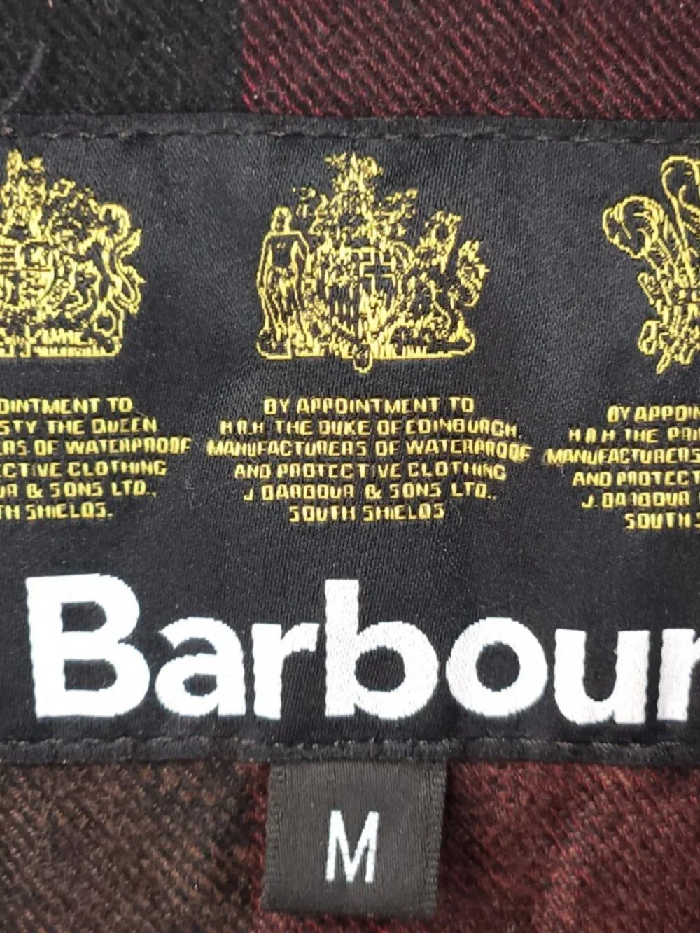 Barbour TOLK Sample Medium Light Brown Waxed Cotton Jacket Men Insulated Coat